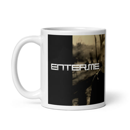 enter.me, official photo (colour), White glossy mug