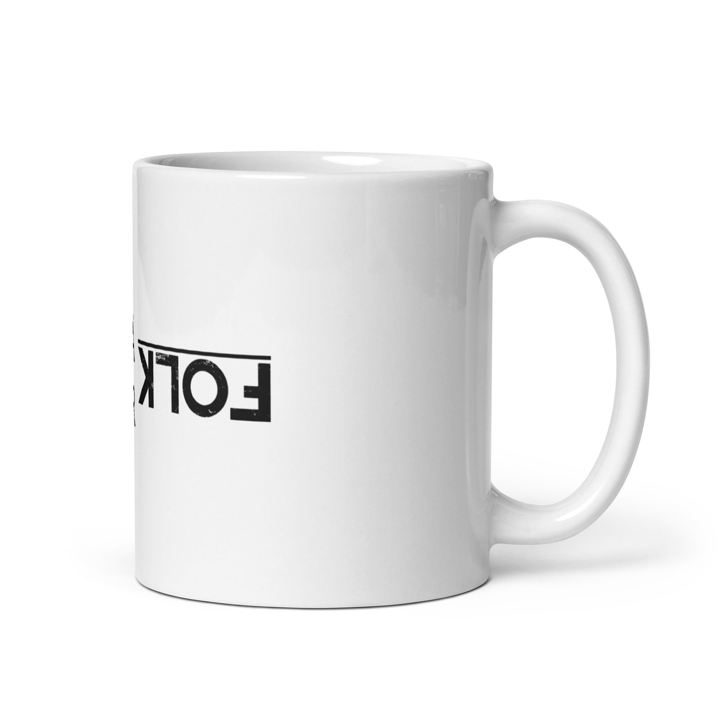 Folk Är Folk, official logo, White glossy mug