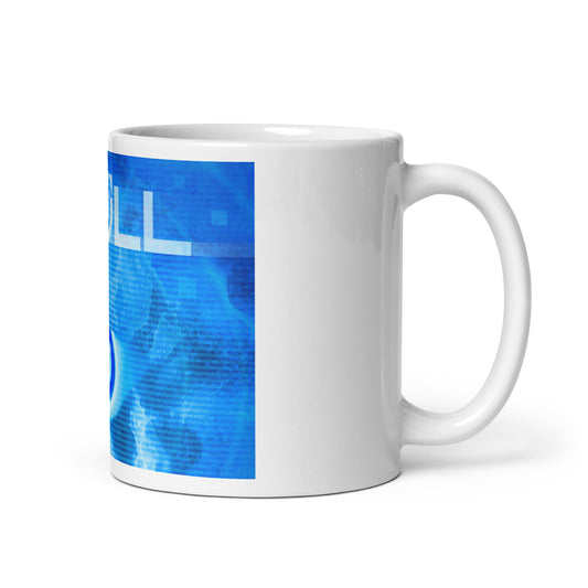 KRØLL, official logo, White glossy mug