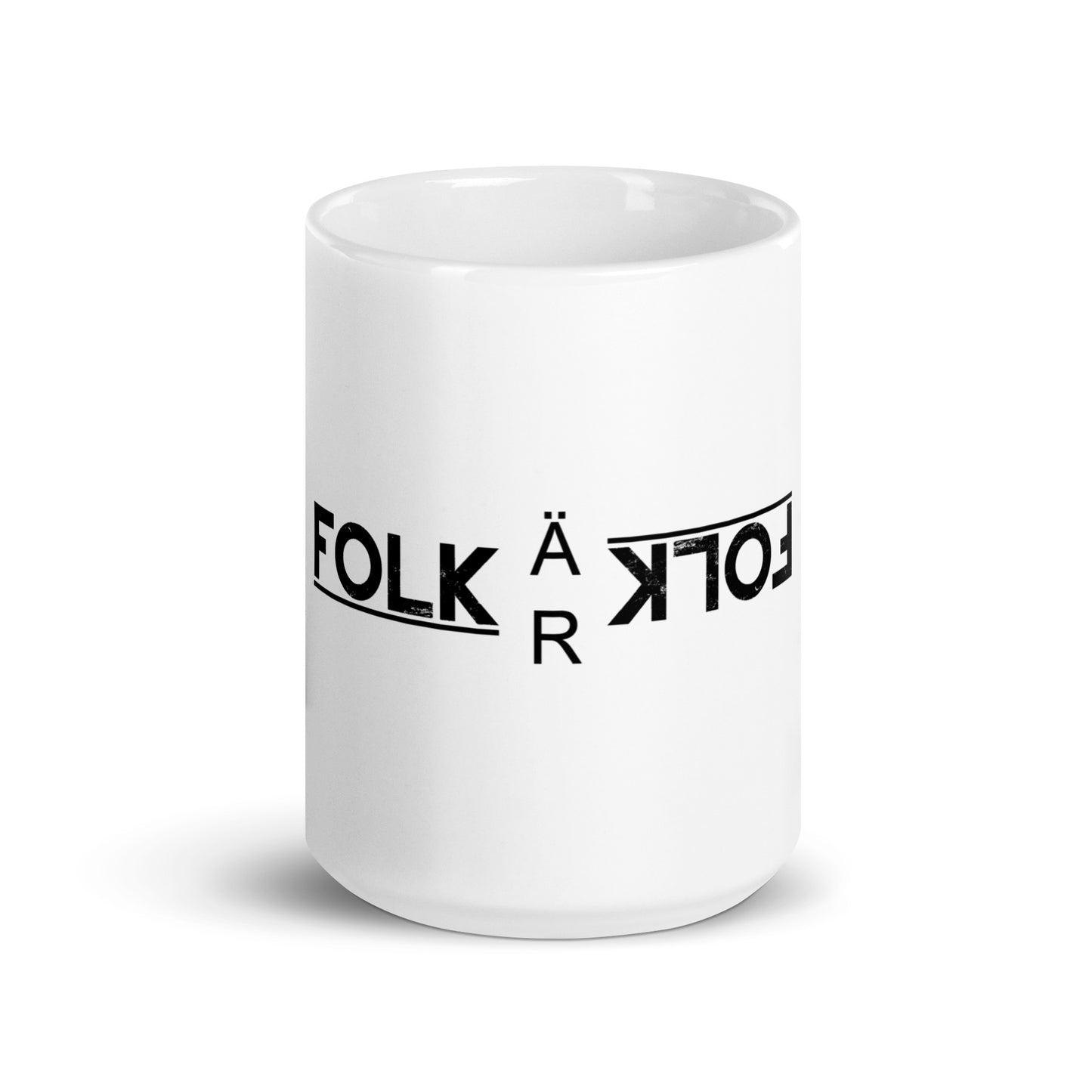 Folk Är Folk, official logo, White glossy mug