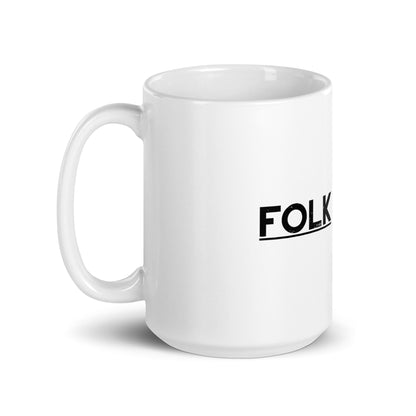 Folk Är Folk, official logo, White glossy mug
