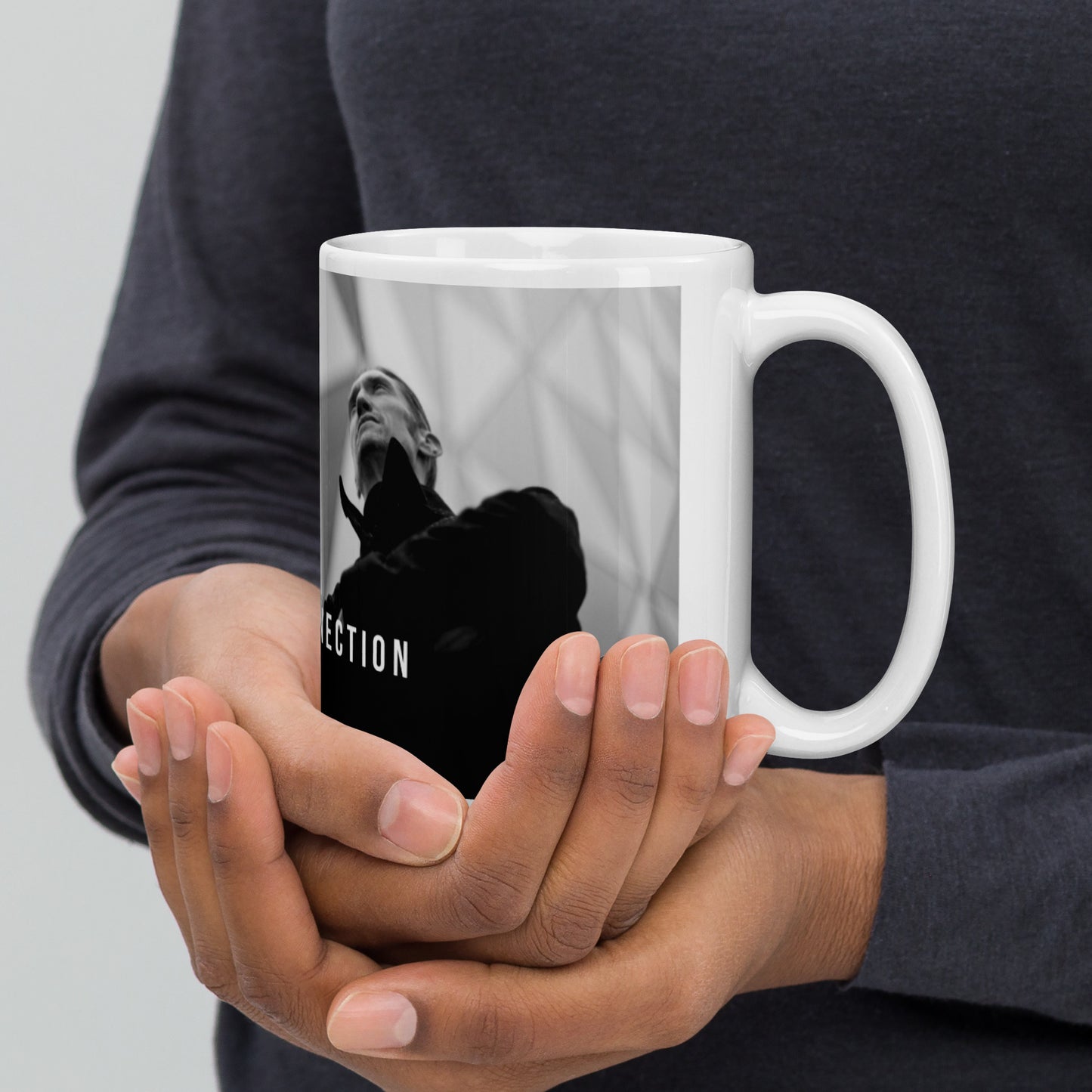 Cold Connection, official band photo, White glossy mug
