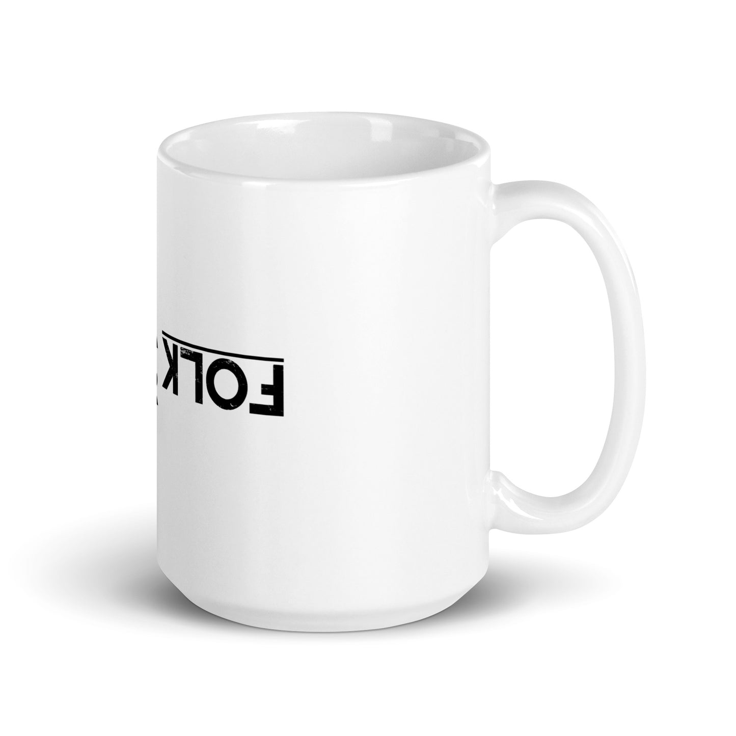 Folk Är Folk, official logo, White glossy mug